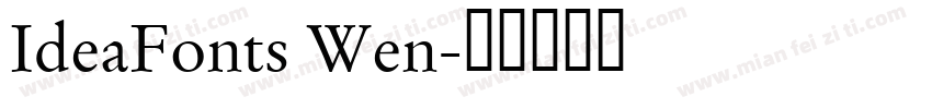IdeaFonts Wen字体转换